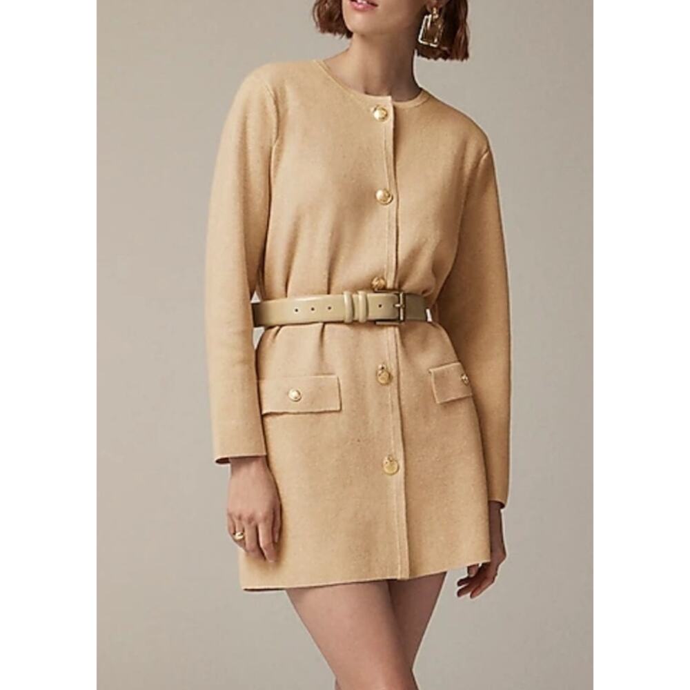 J. Crew Brown Cardigan with Gold Buttons - Picture 3 of 6
